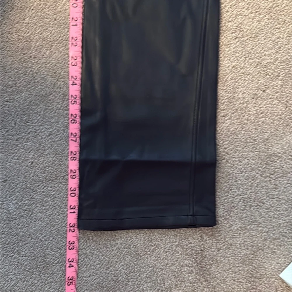 NWT We Wore What Black Lace-Up Faux Leather Pants - Picture 6 of 8